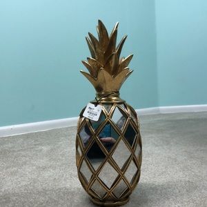 Pier 1 Imports Gold Mirrored Pineapple